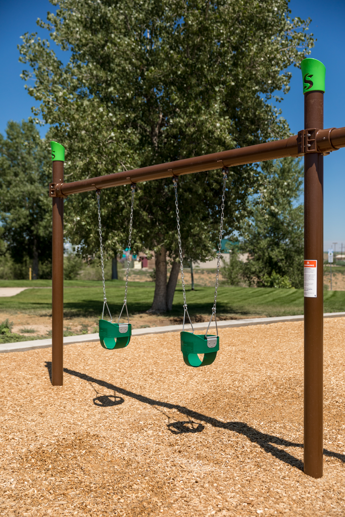 5 Single Outdoor Playground Post Swing Frame